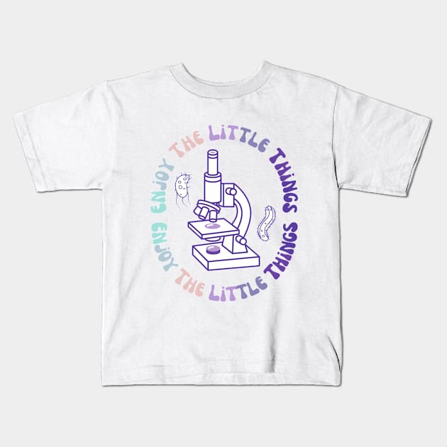 enjoy the little things microbiologie lovers Kids T-Shirt by AH-17